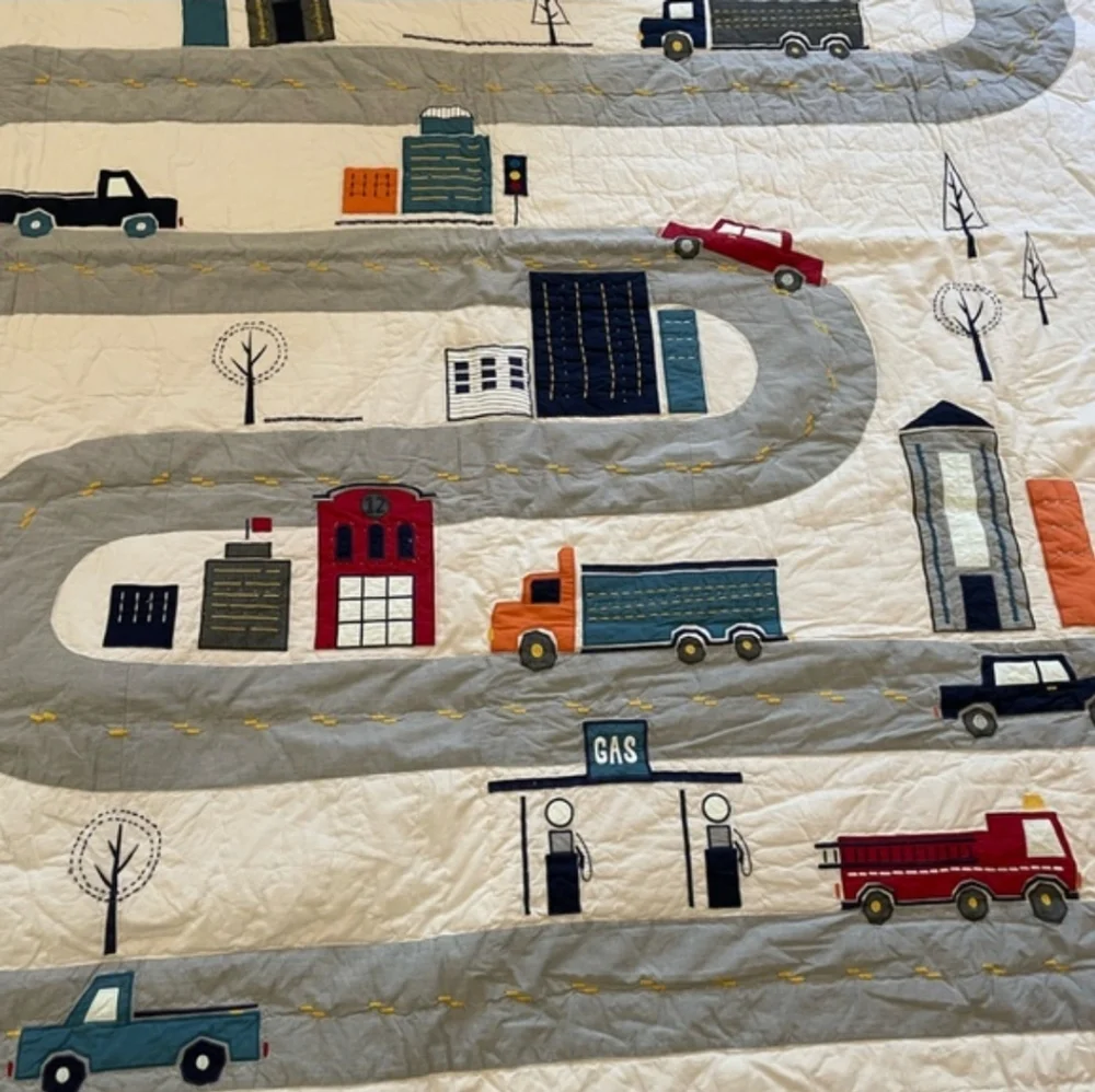 POTTERY BARN Transportation Quilt